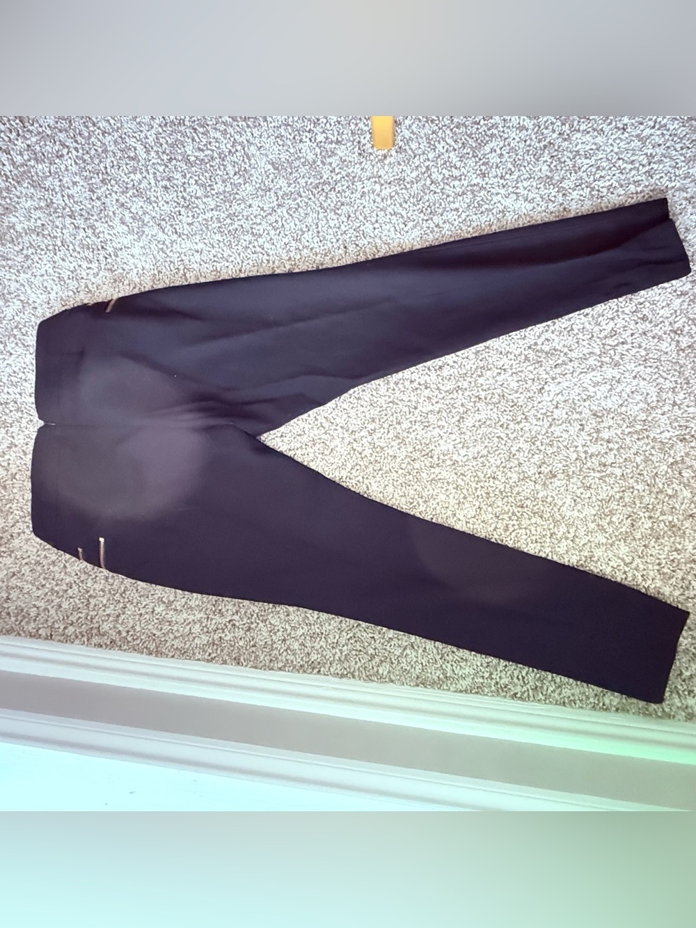 J.Crew Minnie Pants Size 2 Black Skinny Cropped Gold Zipper Wool Blend - Picture 6 of 8